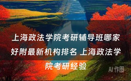 上海政法学院考研辅导班哪家好附最新机构排名 上海政法学院考研经验