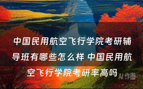 中国民用航空飞行学院考研辅导班有哪些怎么样 中国民用航空飞行学院考研率高吗