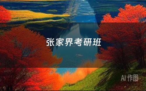 张家界考研班