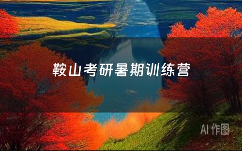 鞍山考研暑期训练营