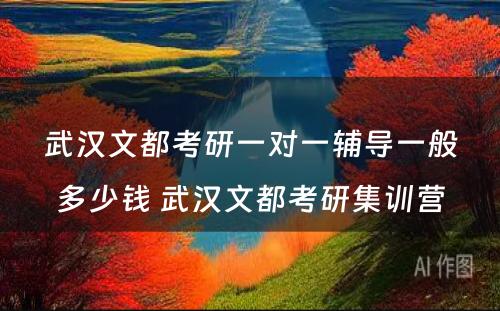 武汉文都考研一对一辅导一般多少钱 武汉文都考研集训营