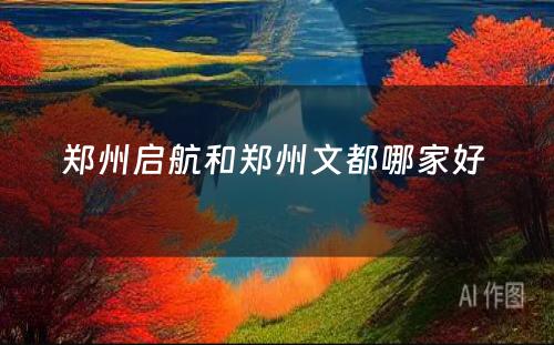 郑州启航和郑州文都哪家好 