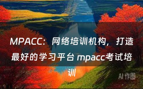 MPACC：网络培训机构，打造最好的学习平台 mpacc考试培训