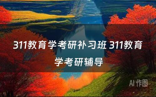 311教育学考研补习班 311教育学考研辅导