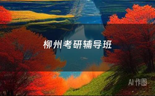 柳州考研辅导班