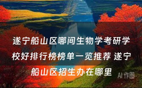 遂宁船山区哪间生物学考研学校好排行榜榜单一览推荐 遂宁船山区招生办在哪里