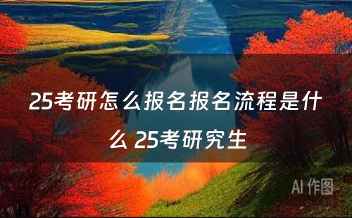 25考研怎么报名报名流程是什么 25考研究生