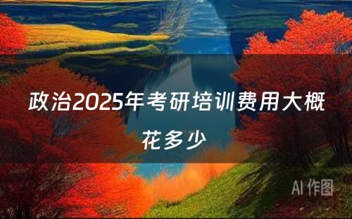 政治2025年考研培训费用大概花多少 